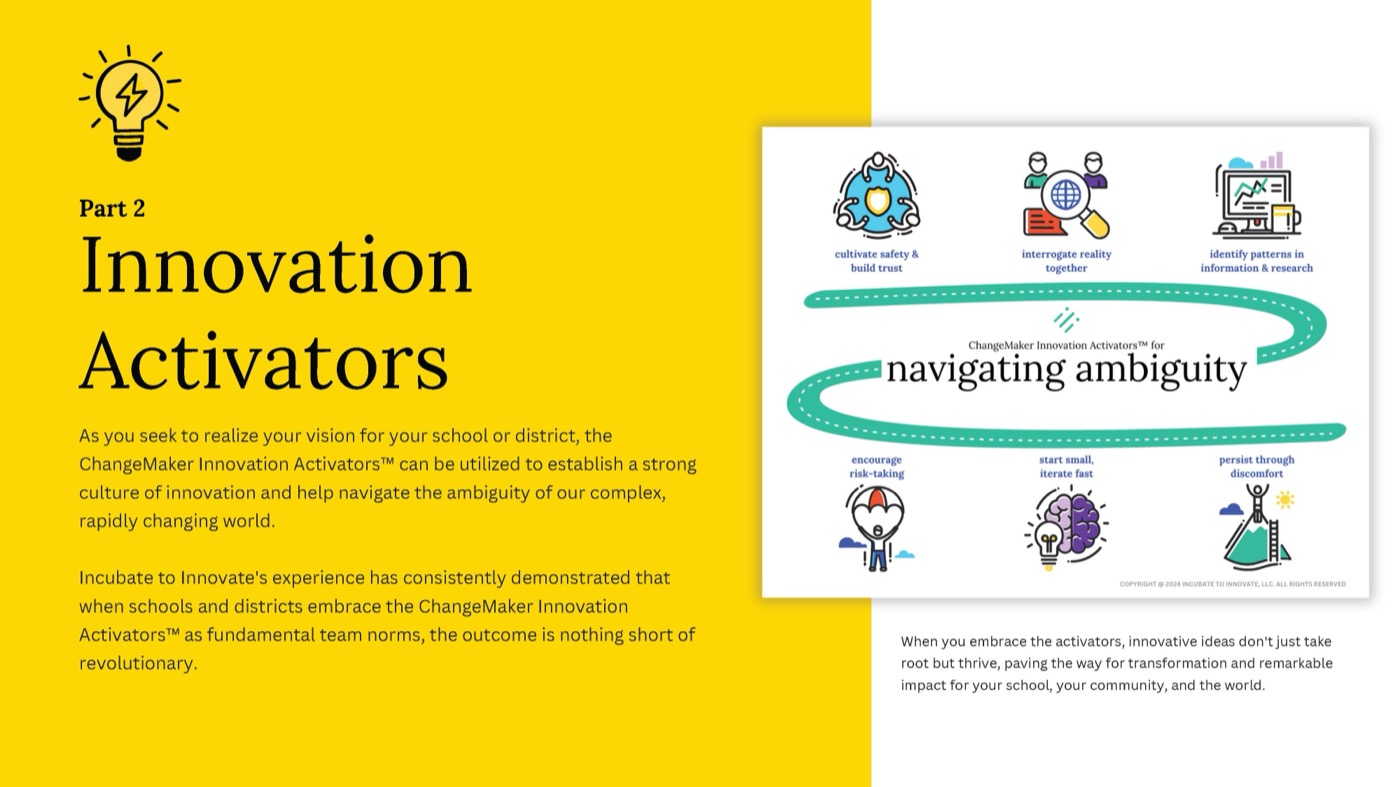 The Maker Kit by Incubate to Innovate, introduction and contents deck, page 6