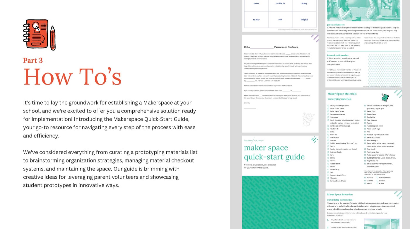 The Maker Kit by Incubate to Innovate, introduction and contents deck, page 7
