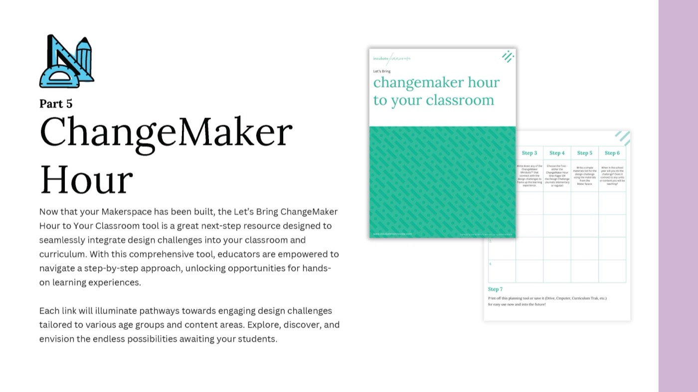 The Maker Kit by Incubate to Innovate, introduction and contents deck, page 9